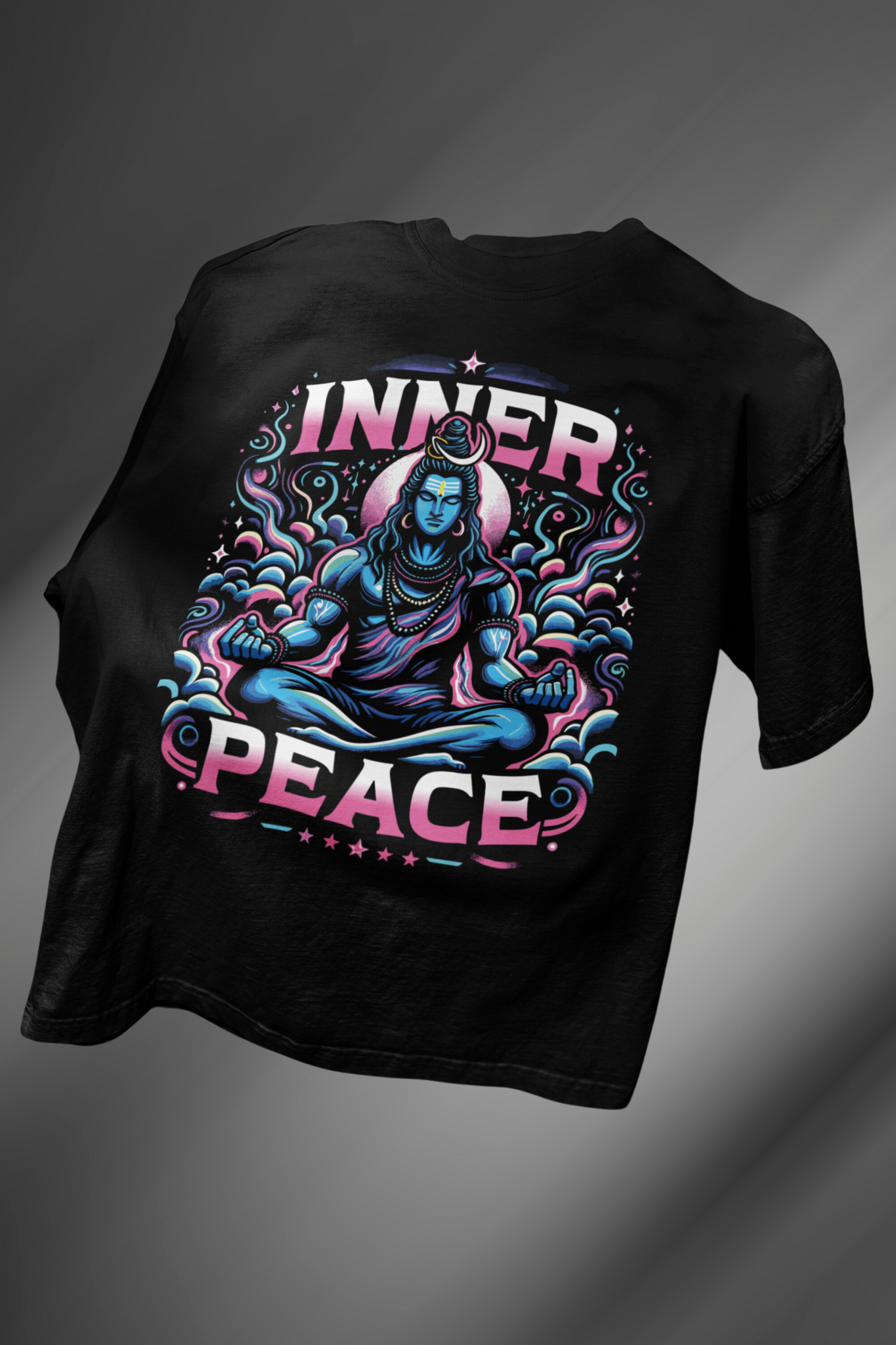 Inner Peace / Lord Shiv / Unisex Oversize T-Shirt.