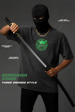 Zoro / Three Swords Style Onigiri / Unisex Acid Wash Oversize T-shirt