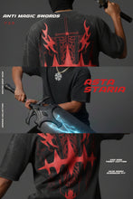 Asta / Anti Magic Swords / Unisex Acid Wash Oversize T-shirt