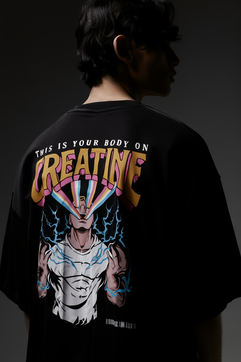 GYM RAT X (Creatine) Unisex Oversize T-shirt