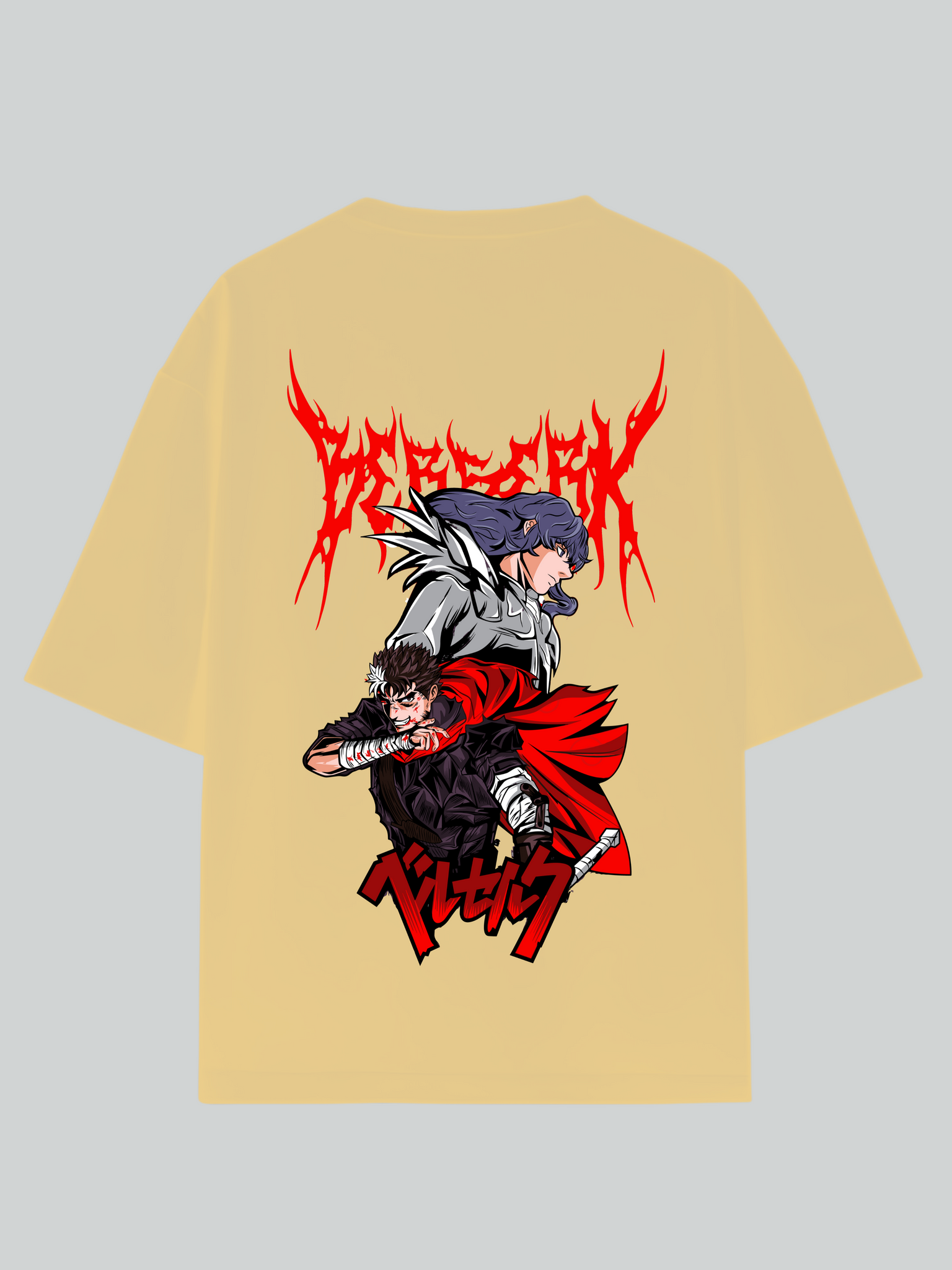 Guts & Griffith/ Berserk/ Unisex Oversize T-shirt.