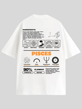Zodiac Pisces / Unisex Oversized T-shirt