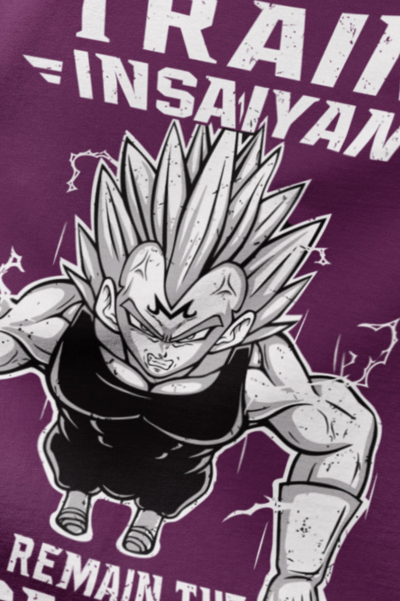 Insaiyan mode / Dragonball Z / Unisex Oversize T-Shirt (WINE COLOR)