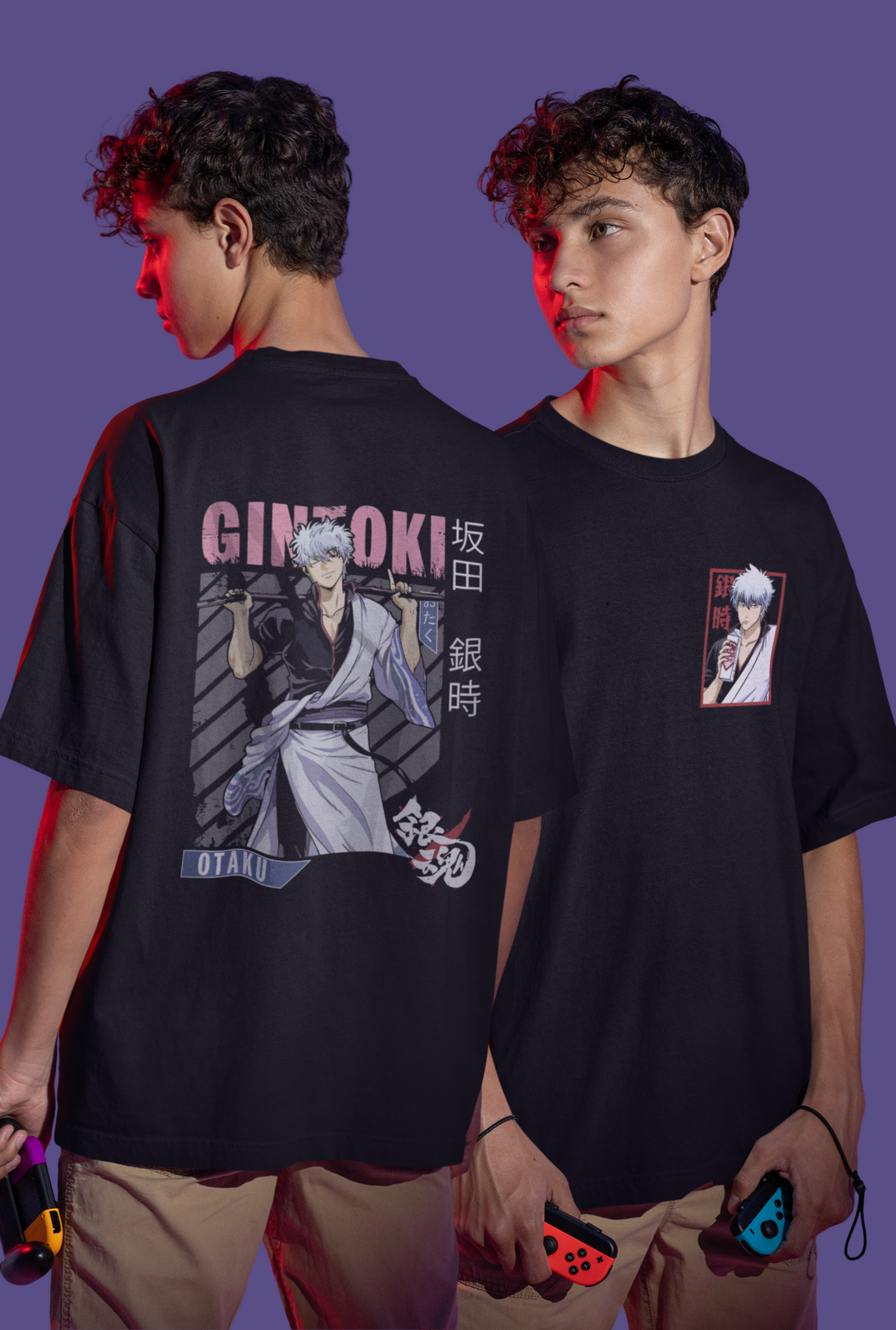 Gintama (Gintoki Sakata) Unisex Oversize T-Shirt