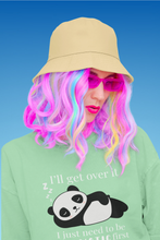 Dramatic Panda/ Arienai / Sage Green Unisex Oversize T-Shirt