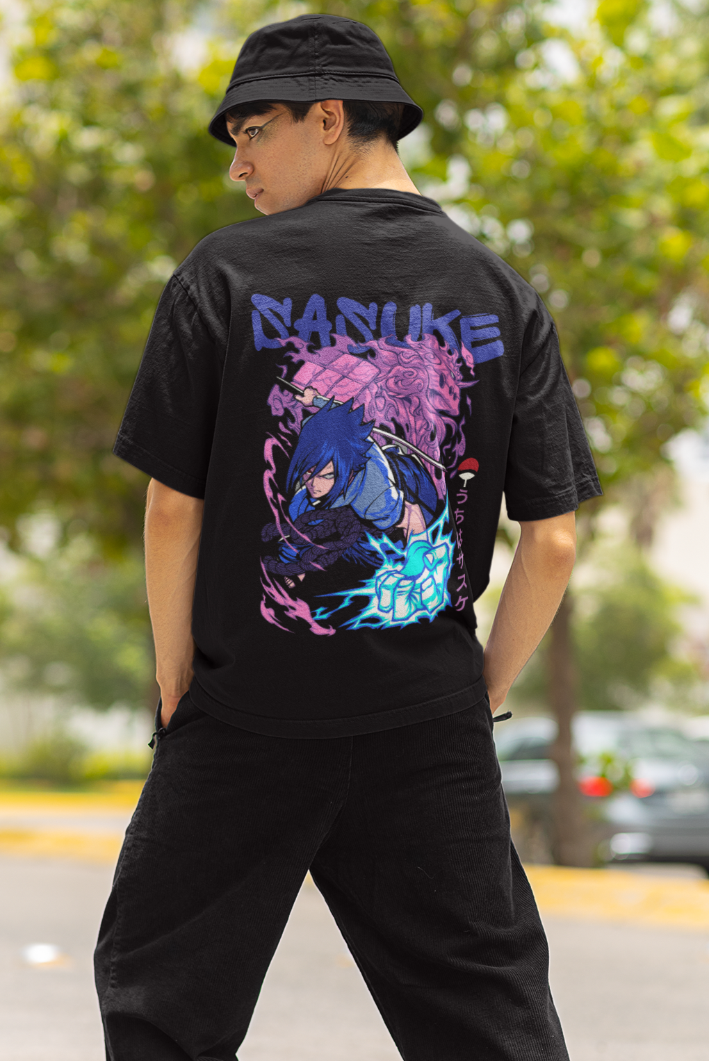 Naruto ( Uchiha Sasuke) Unisex Oversize T-shirt