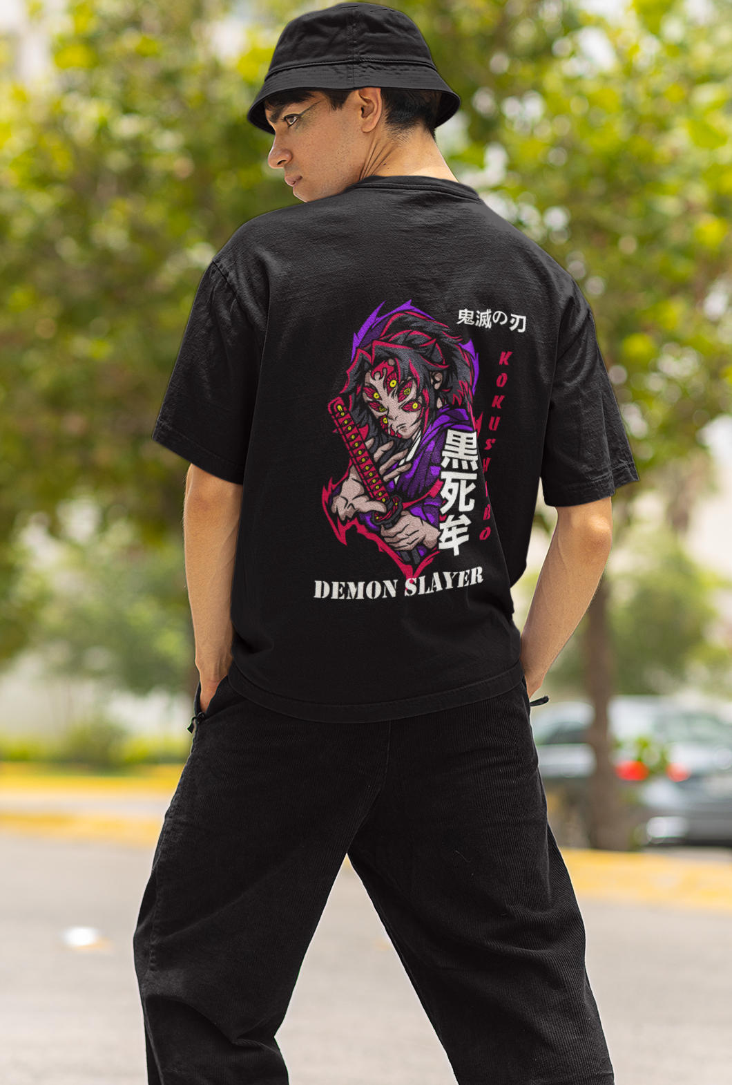 Demon Slayer (kokushibo) Unisex Oversize T-shirt