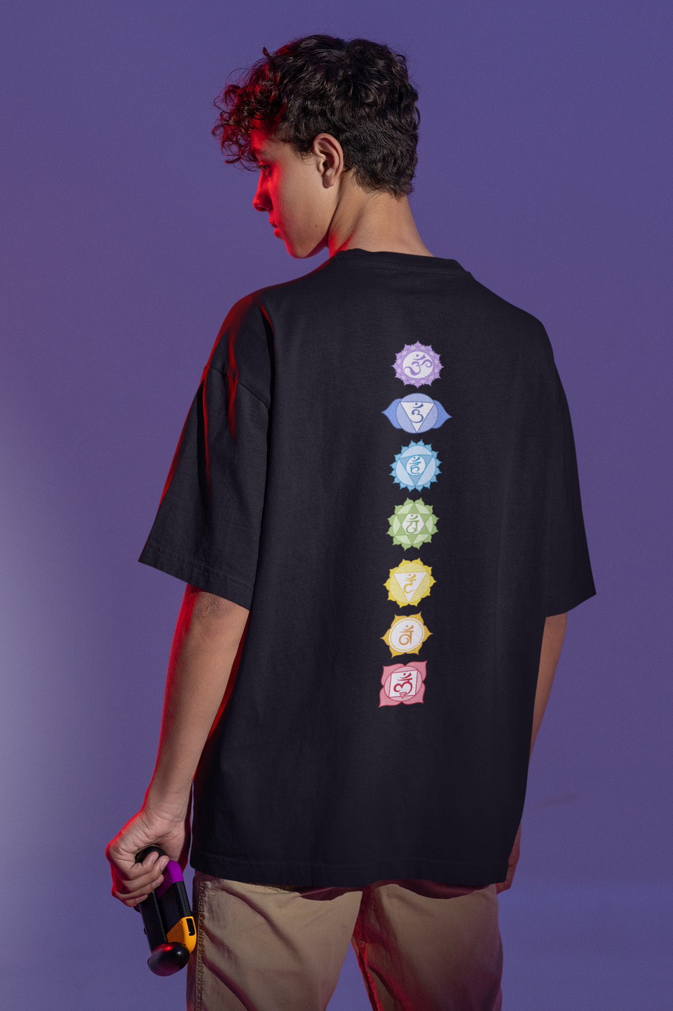 Seven Chakra Unisex Oversize T-Shirts