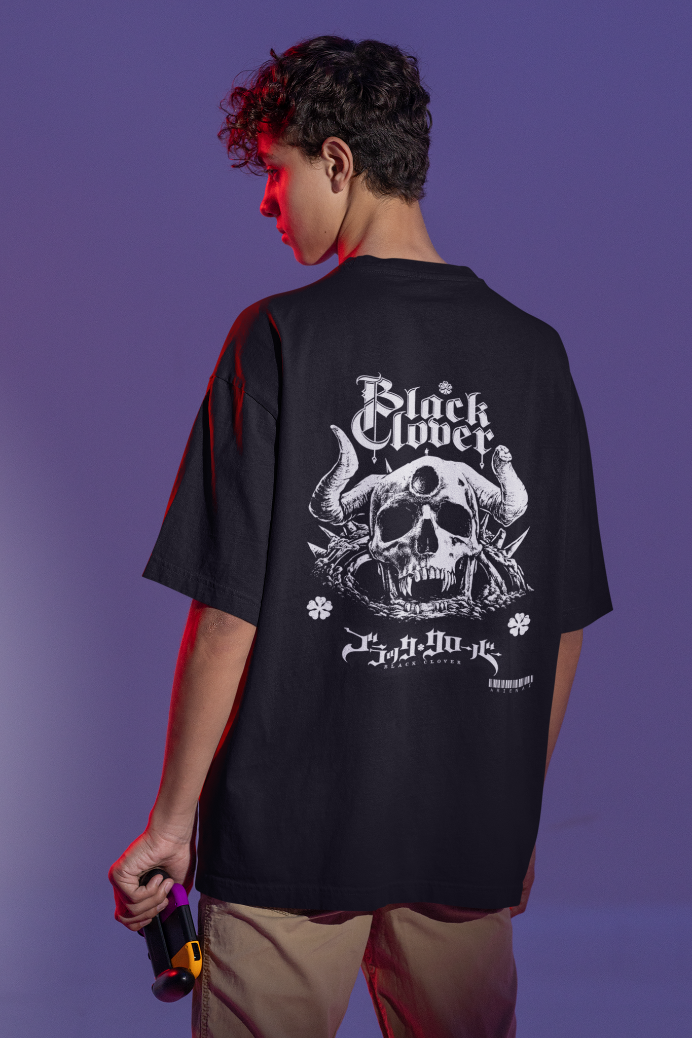 Black Clover(Demon skull) Unisex Oversize T-shirt