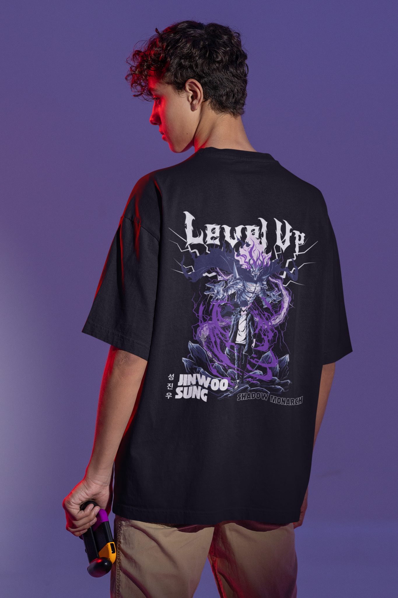 Level Up / Solo Leveling / Unisex Oversize T-shirt