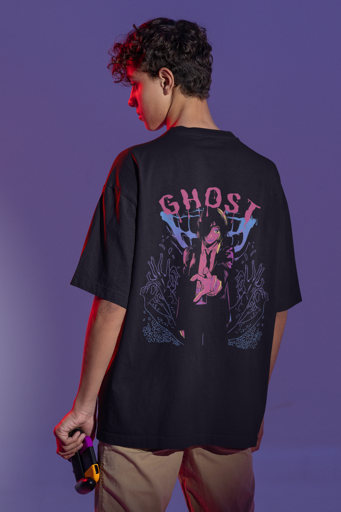 Chainsaw Man (THE GHOST) Unisex Oversize T-shirt.