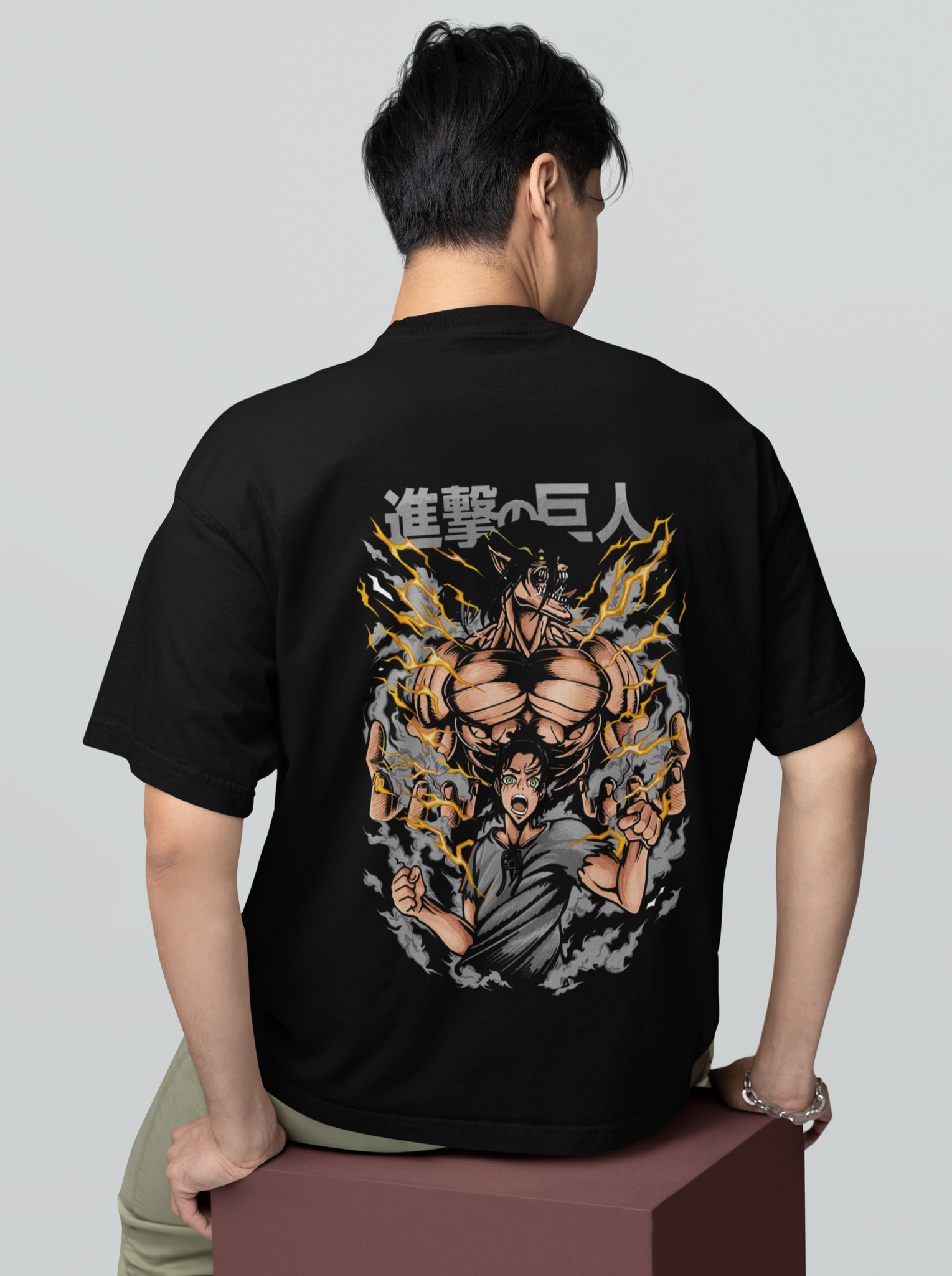 Eren Yeager/ Attack on Titan/ Unisex Oversize T-Shirt