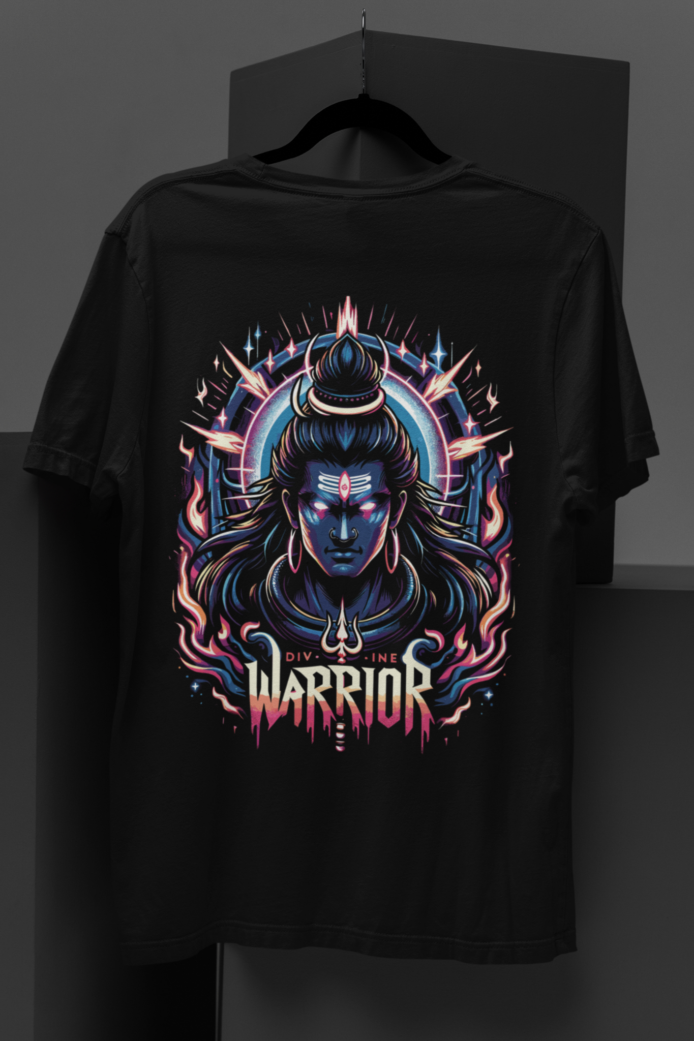 Lord Shiva Divine Warrior Unisex Oversize T-Shirts