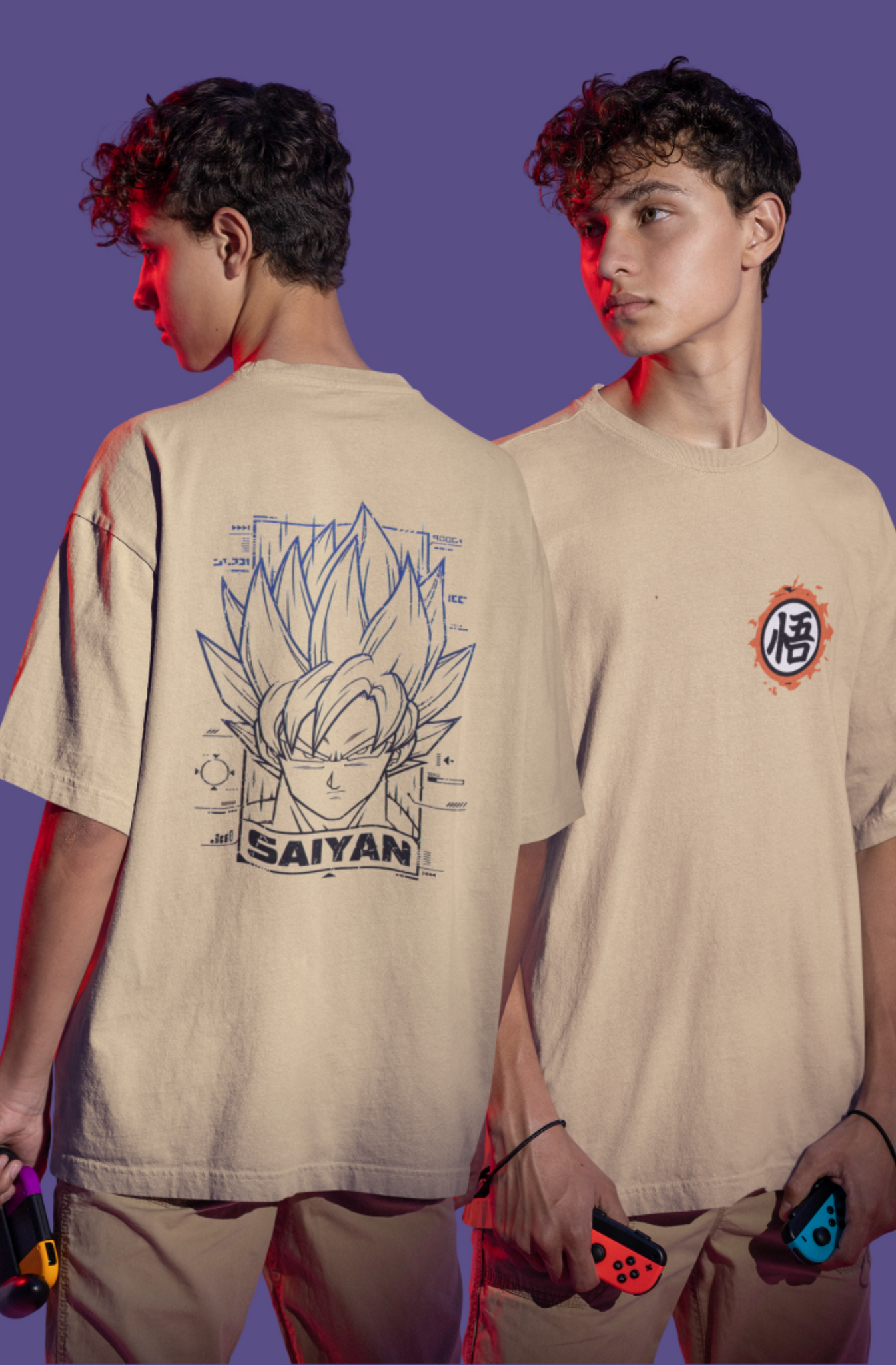 Dragonball Z (Saiyan) Unisex Oversize T-shirt