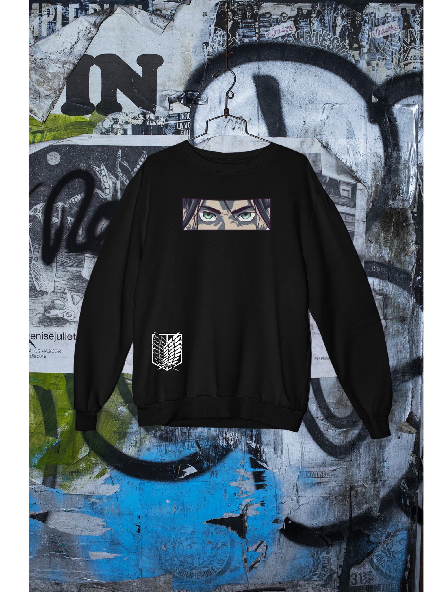 Eren Yeager / Attack On Titan / Unisex Anime Oversize Sweatshirt