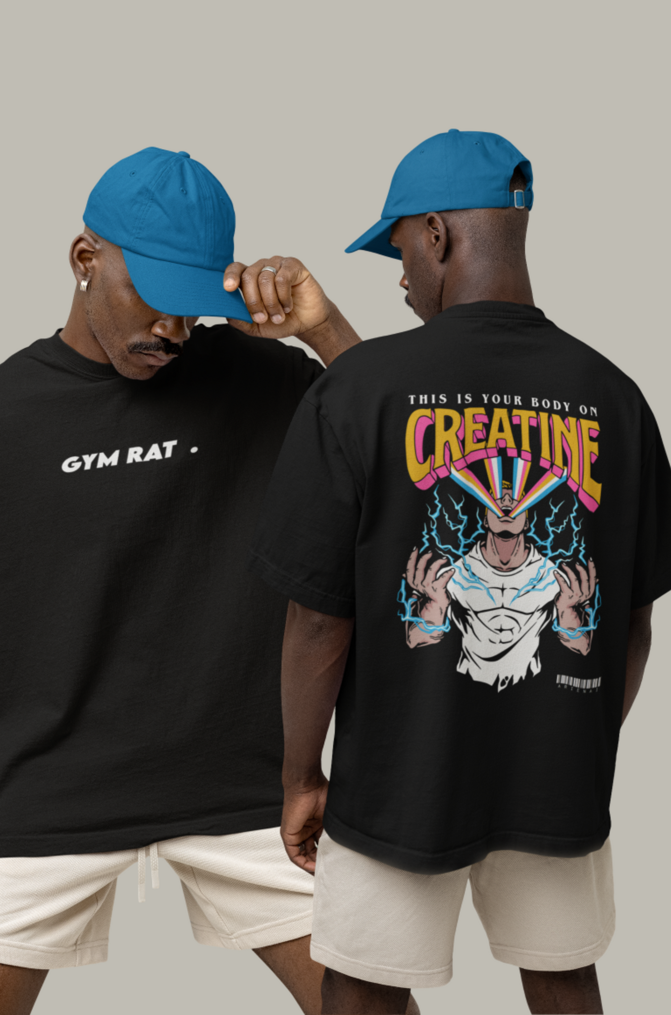 GYM RAT X (Creatine) Unisex Oversize T-shirt