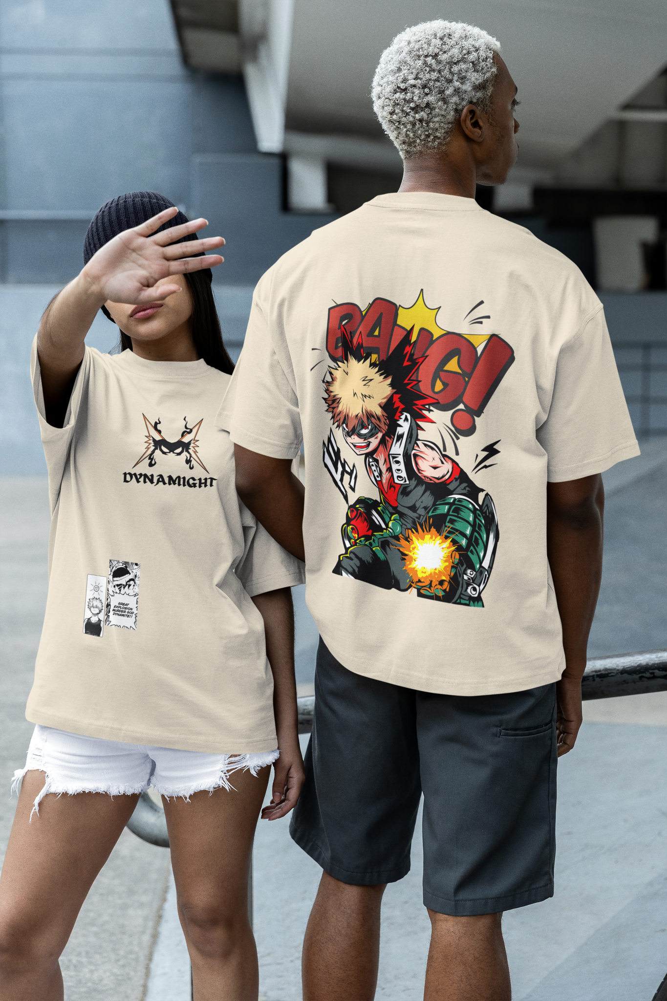 Dynamight / Bakugo Katsuki / My Hero Academia/ Unisex Oversize T-Shirt.