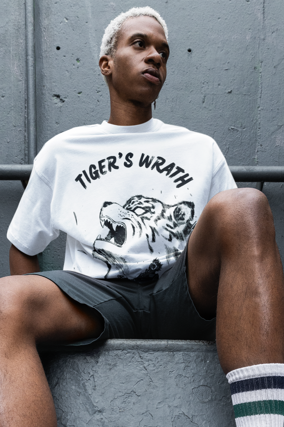 Tiger's Wrath / Takeshi Sendo / Hajime no ippo / Unisex Anime Oversize T-Shirt