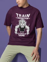 Insaiyan mode / Dragonball Z / Unisex Oversize T-Shirt (WINE COLOR)