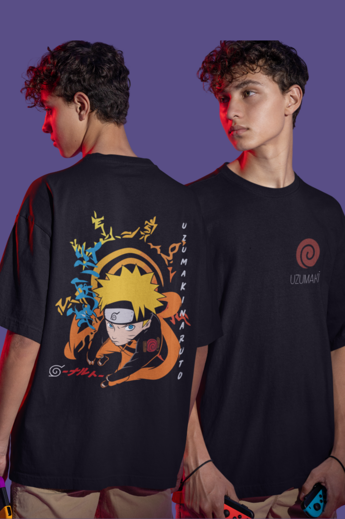 Uzumaki Naruto /Naruto / Unisex Oversize T-shirt