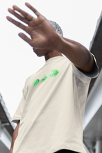 Dimple X Shigeo Kageyama / Mob Psycho 100 / Off White Unisex Oversize T-Shirt.