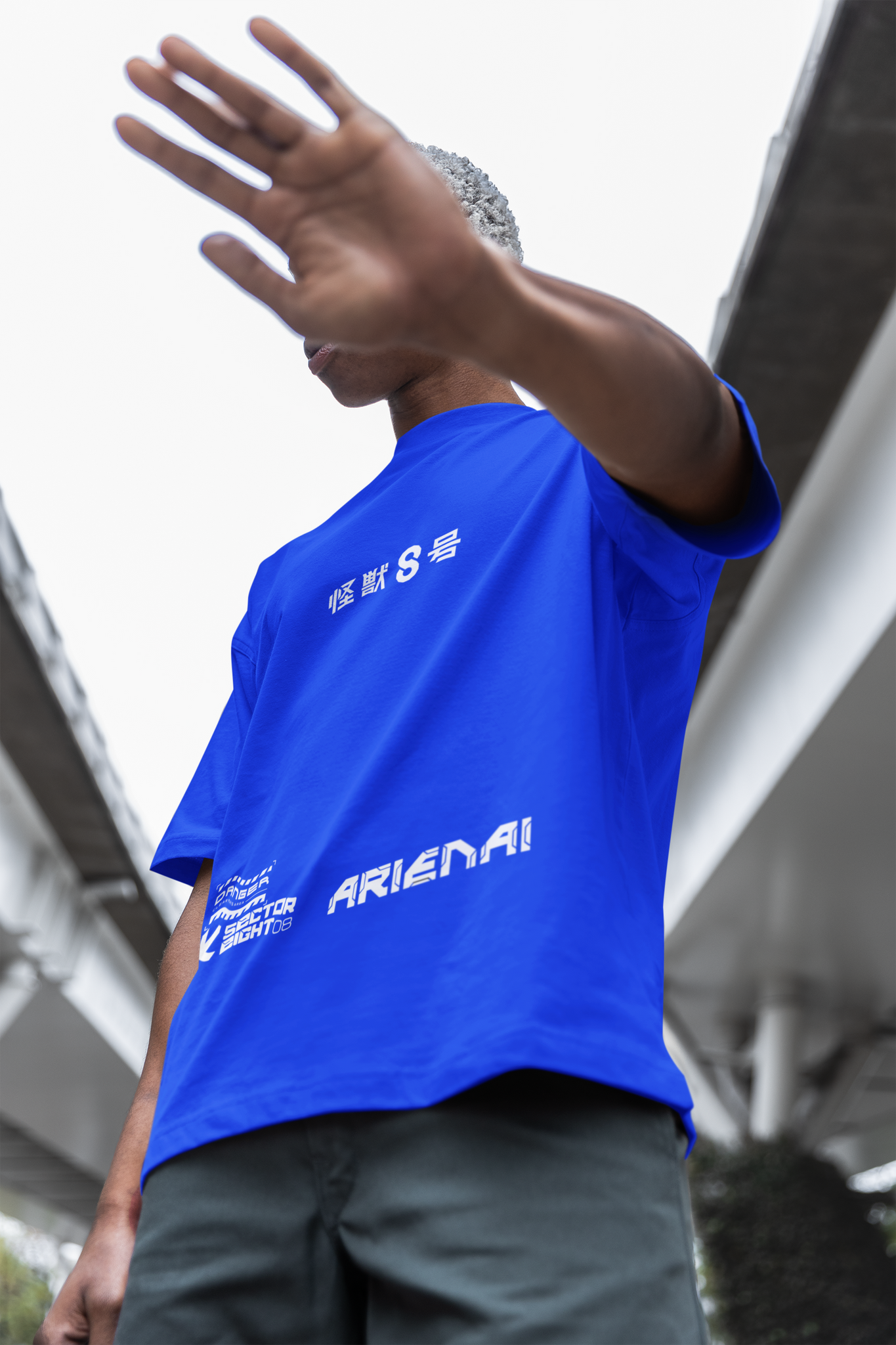 COMBAT SUIT / Kaiju no 8 / Unisex Oversize T-shirt / Royal Blue