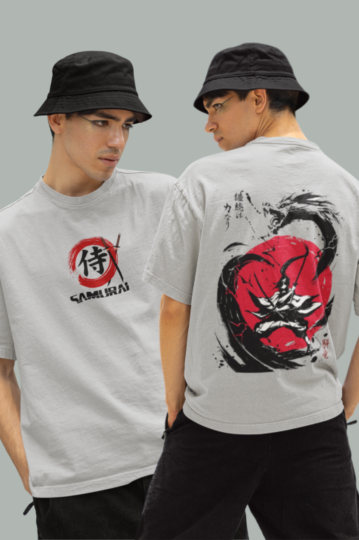 Fearless Dragon / Samurai /  Unisex Oversize T-shirt