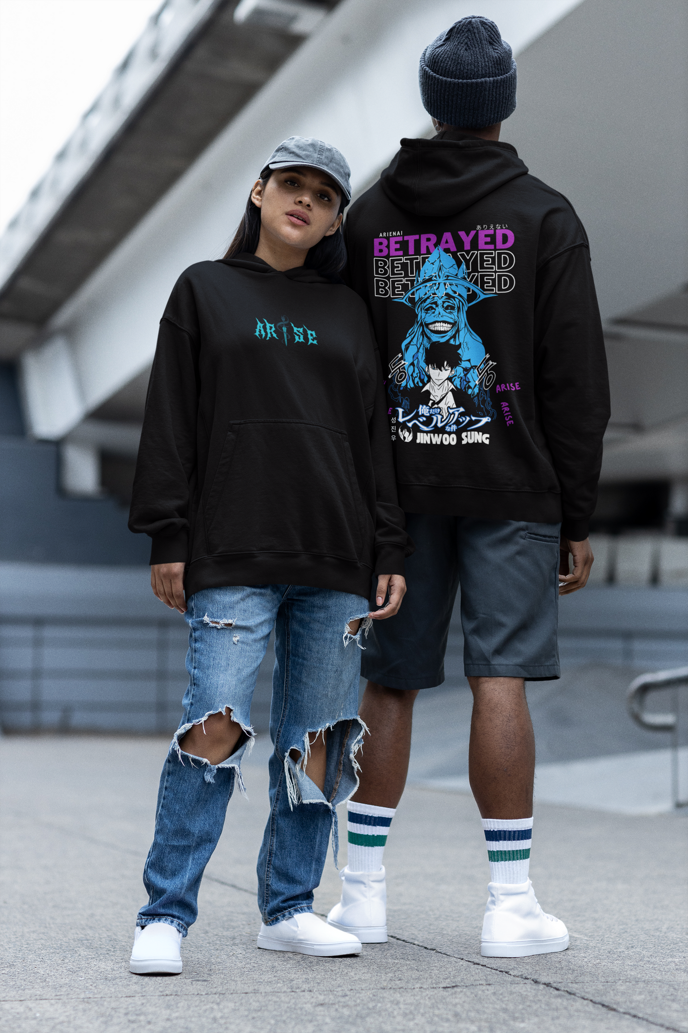 Arise X Betrayed / Solo Leveling / Unisex Classic Fit Hoodie.