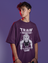 Insaiyan mode / Dragonball Z / Unisex Oversize T-Shirt (WINE COLOR)